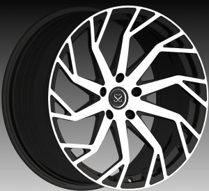 Wyneb Peiriant Glas 10-siarad 1PC wedi'i ffugio Wheels Staggered 19 20 21 22 23 a 24 modfedd