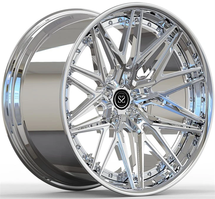 AMG GT63 4-Rimiau Ffurfio 2 Darn Personol Drws Chrome o 22x11 A 22x12