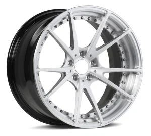 Olwyn ffug ddu 5x112 5x120 wedi'i brwsio ar gyfer ceir moethus Lamborghini