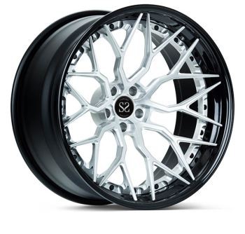 3-darn Forged Rims Vossen Style Olwynion gofannu Ceugrwm dwfn