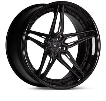 SSWS13003 Ffit ar gyfer Ferrari 5X114.3 Custom 3-darn Rims Alloy Cofannu Du Sglein 19 20 21 A 22 Modfedd