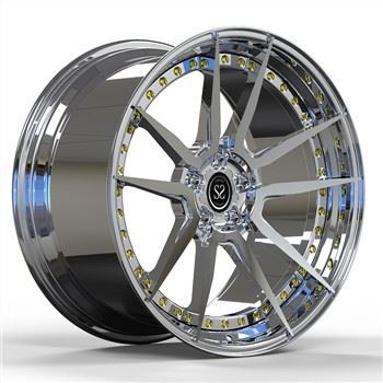 Dieithr 20 X 10.5, 20 X 12 Sglein 2 Darn Du + Brwsio Olwynion Alloy ffug ar gyfer Ferrari Ferrari Portofino