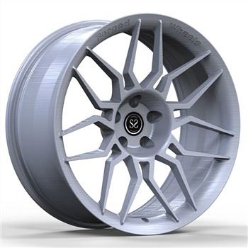 Matt Silver Custom Forged 1-PC 6061-T6 Alwminiwm Alloy Rims 5x112 20inch Ar gyfer Audi RS6