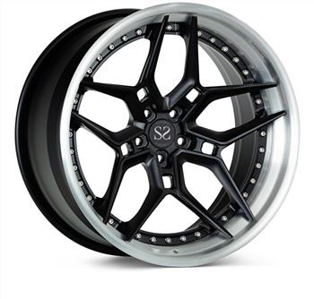 Satin Black A Gun Metal 3 Piece Forged 22X14J OLWYN ALLOY