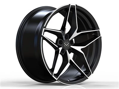 Ar gyfer Alfa Romeo Peiriant Du Wyneb 21 modfedd Monoblock 1 Darn Forged Wheels Rims