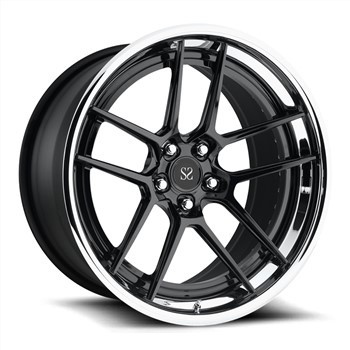 Gwefus a Sglein Gloyw Wyneb Du 22X9 22X10.5 Personol 2-Rimiau Alloy PC Forged ForBMW X6 X5